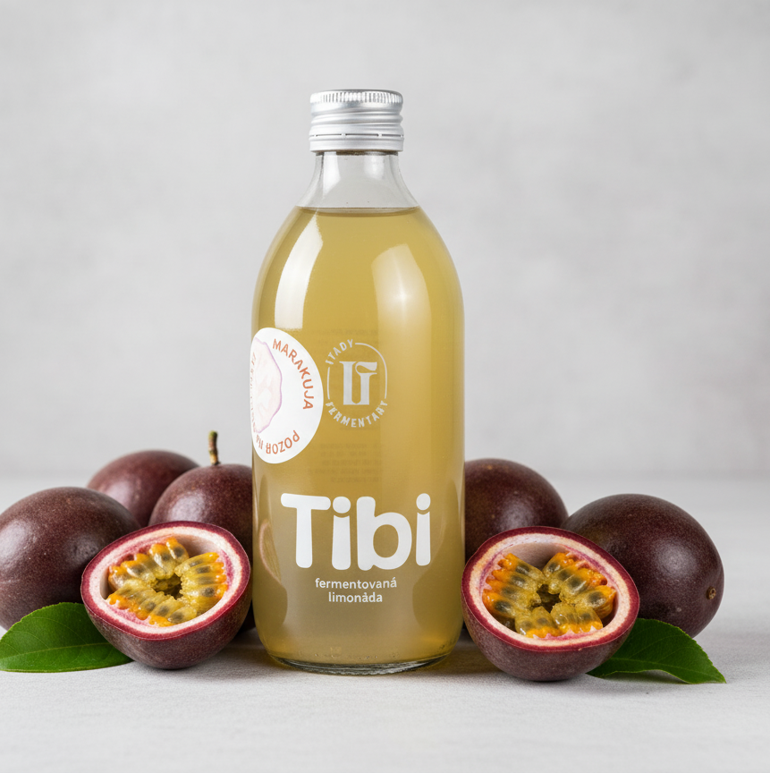 Tibi vodní kefír z marakuji 6ks